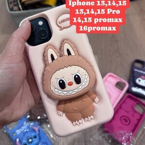 Cute Labubu iPhone Case for iPhone 13, 14, 15 Pro Max